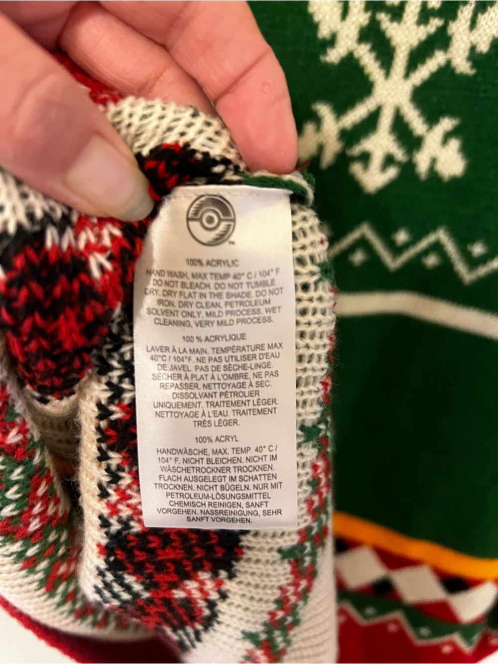 Pokémon Center Holiday Christmas Ugly Sweater Stantler Reindeer 2XL - Picture 7 of 9